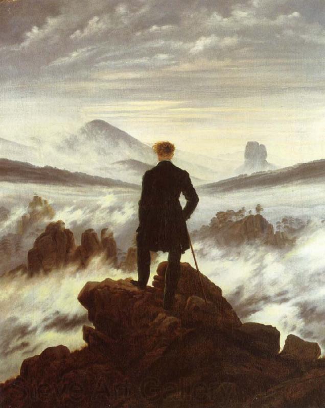 Caspar David Friedrich The walker above the mists Norge oil painting art